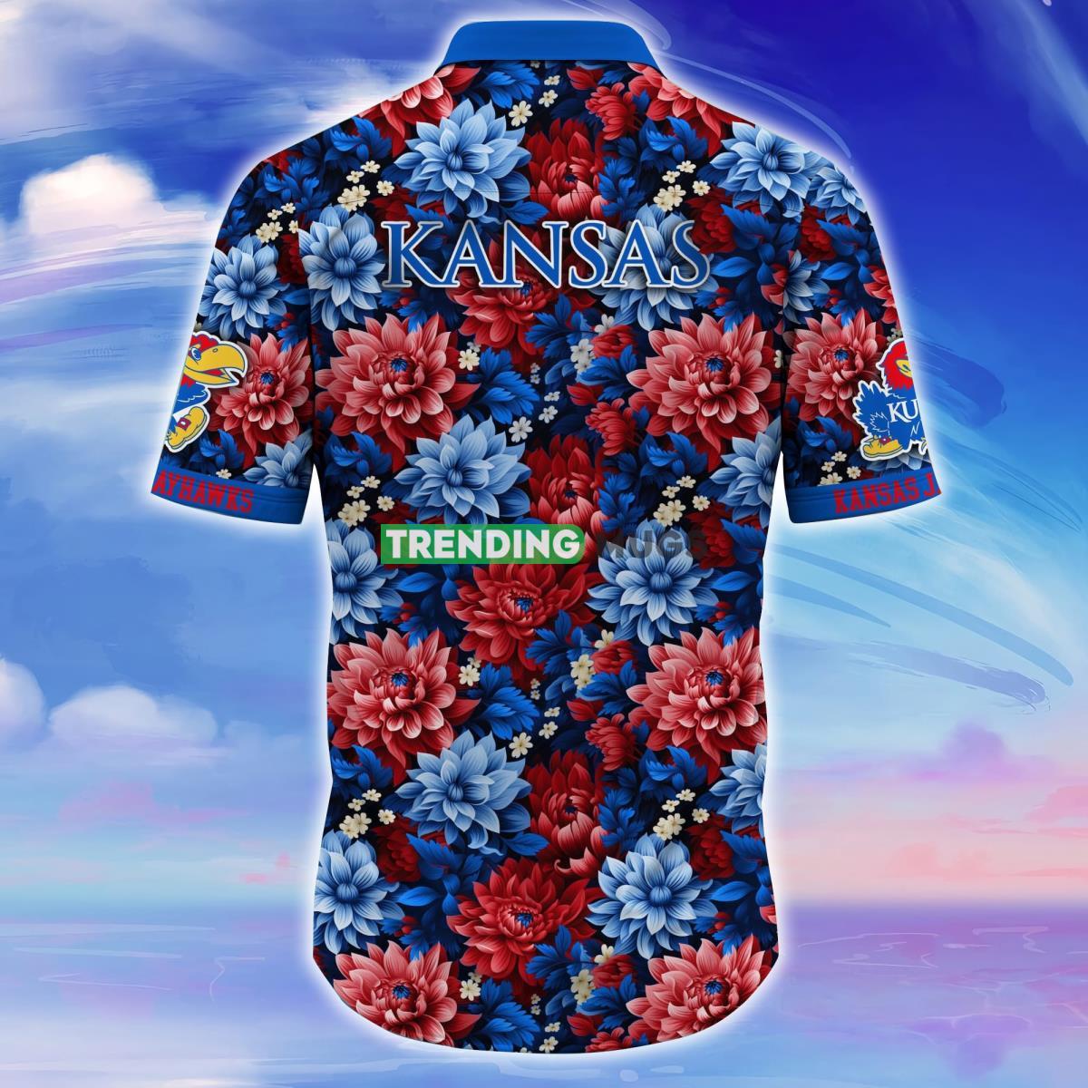Kansas Jayhawks Trending Hawaiian Shirt Great Gift For Fans Hawaiian Shirt Kansas Jayhawks Trending Hawaiian Shirt Great Gift For Fans Hawaiian Shirt