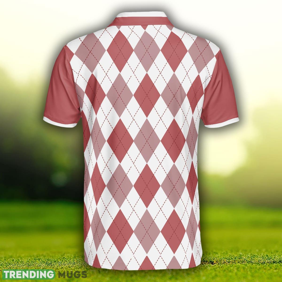 King Of The Golf Course Golf, Red Argyle Pattern Skeleton Golfer, Best Golf Shirt Polo Shirt Polo Shirt King Of The Golf Course Golf, Red Argyle Pattern Skeleton Golfer, Best Golf Shirt Polo Shirt Polo Shirt