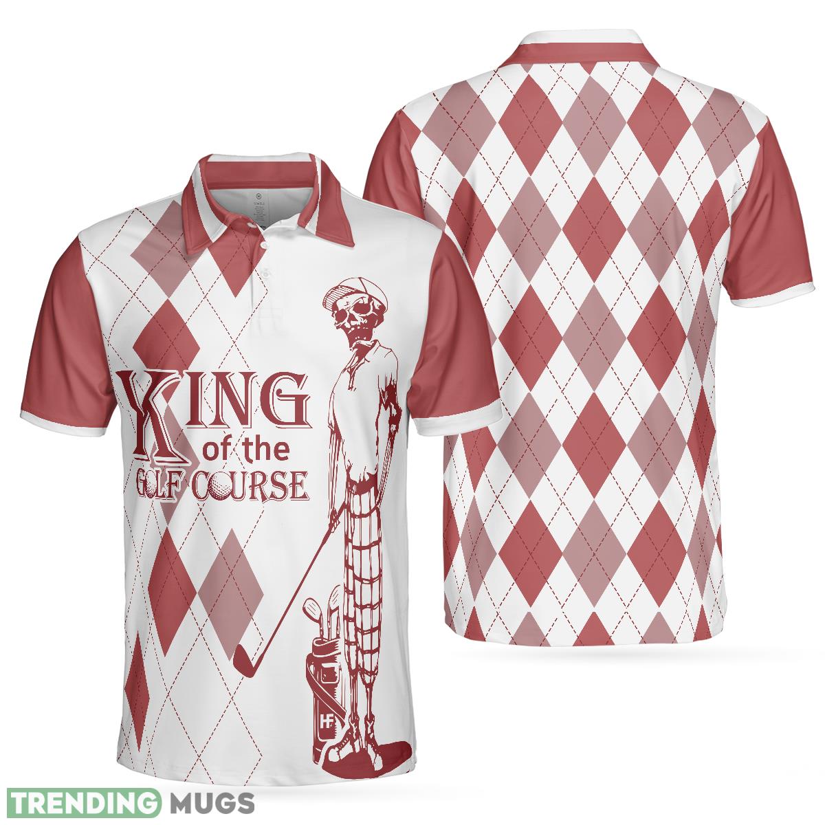 King Of The Golf Course Golf, Red Argyle Pattern Skeleton Golfer, Best Golf Shirt Polo Shirt - King Of The Golf Course Golf Polo Shirt, Red Argyle Pattern Skeleton Golfer Polo Shirt, Best Golf Shirt For Men_1 King Of The Golf Course Golf, Red Argyle Pattern Skeleton Golfer, Best Golf Shirt Polo Shirt - King Of The Golf Course Golf Polo Shirt, Red Argyle Pattern Skeleton Golfer Polo Shirt, Best Golf Shirt For Men_1