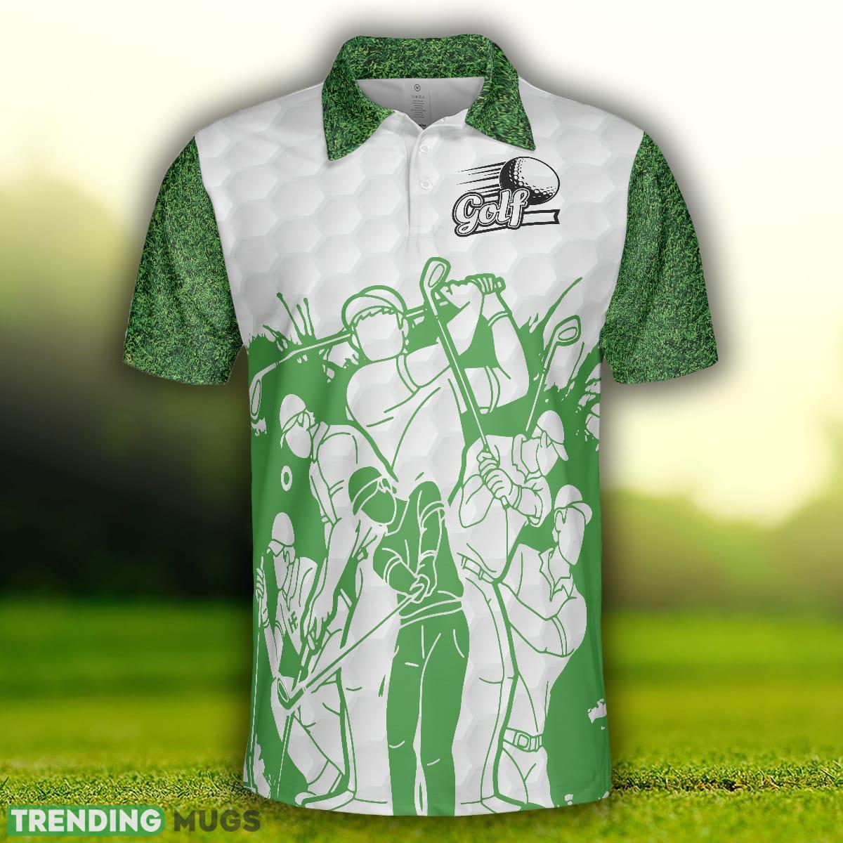King Of The Green Golf, White And Green Golf Shirt , Cool Gift For Golfers Polo Shirt Polo Shirt King Of The Green Golf, White And Green Golf Shirt , Cool Gift For Golfers Polo Shirt Polo Shirt