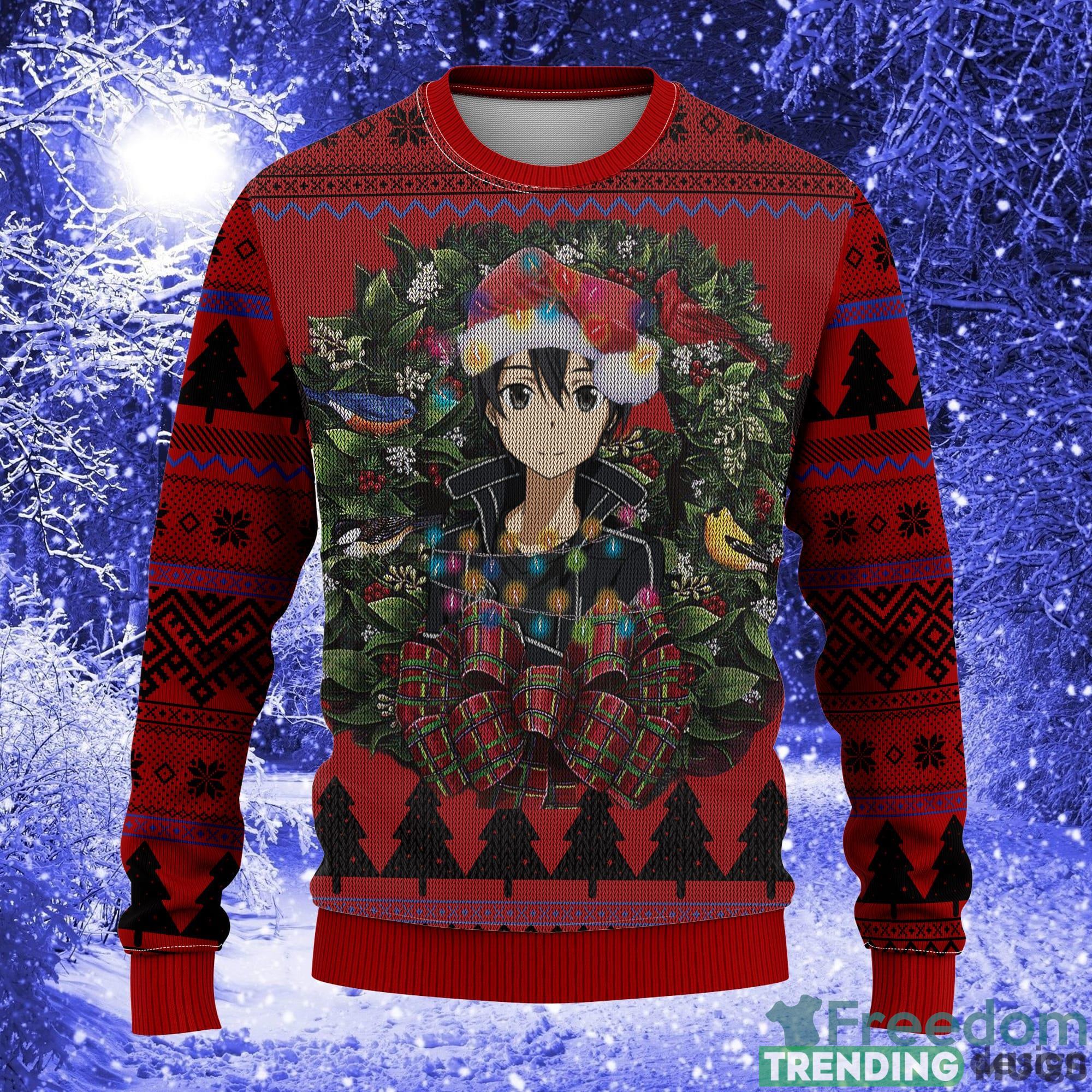 Kirito Sword Art Online Mc Thanksgiving Women Mens Ugly Christmas Sweater - Kirito Sword Art Online Mc Ugly Christmas Sweater Thanksgiving Gift_1 Kirito Sword Art Online Mc Thanksgiving Women Mens Ugly Christmas Sweater - Kirito Sword Art Online Mc Ugly Christmas Sweater Thanksgiving Gift_1