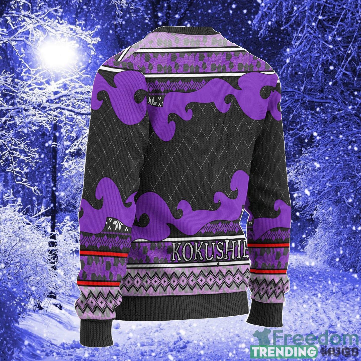 Kokushibo Anime Demon Slayer Chibi Xmas Women Mens Ugly Christmas Sweater 3D Sweater Kokushibo Anime Demon Slayer Chibi Xmas Women Mens Ugly Christmas Sweater 3D Sweater
