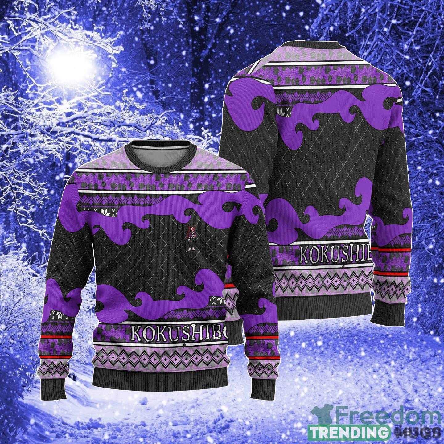 Kokushibo Anime Demon Slayer Chibi Xmas Women Mens Ugly Christmas Sweater 3D Sweater Kokushibo Anime Demon Slayer Chibi Xmas Women Mens Ugly Christmas Sweater 3D Sweater