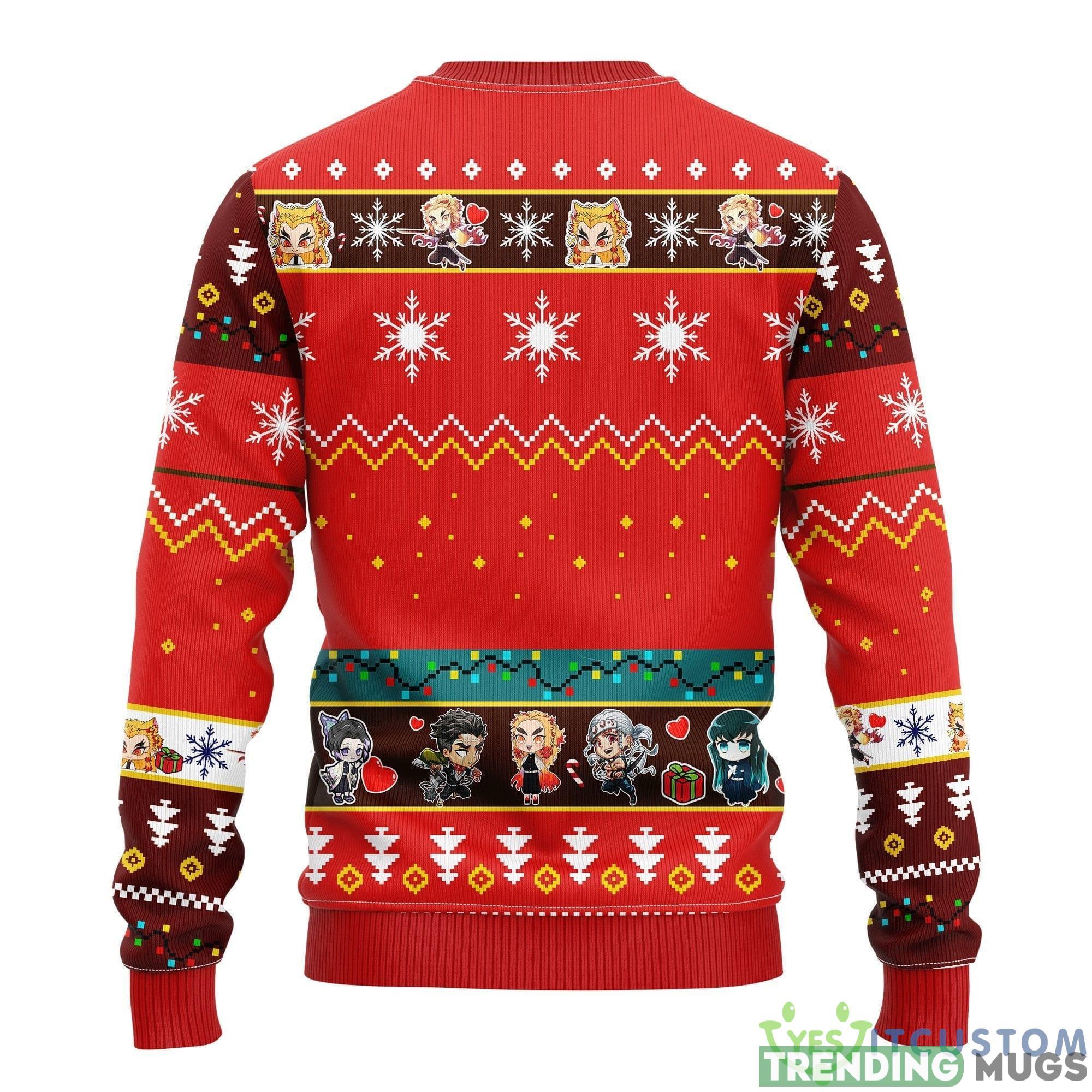 Kyojuro Rengoku Demon Slayer Anime Red 1 Thanksgiving Women Mens Ugly Christmas Sweater 3D Sweater Kyojuro Rengoku Demon Slayer Anime Red 1 Thanksgiving Women Mens Ugly Christmas Sweater 3D Sweater