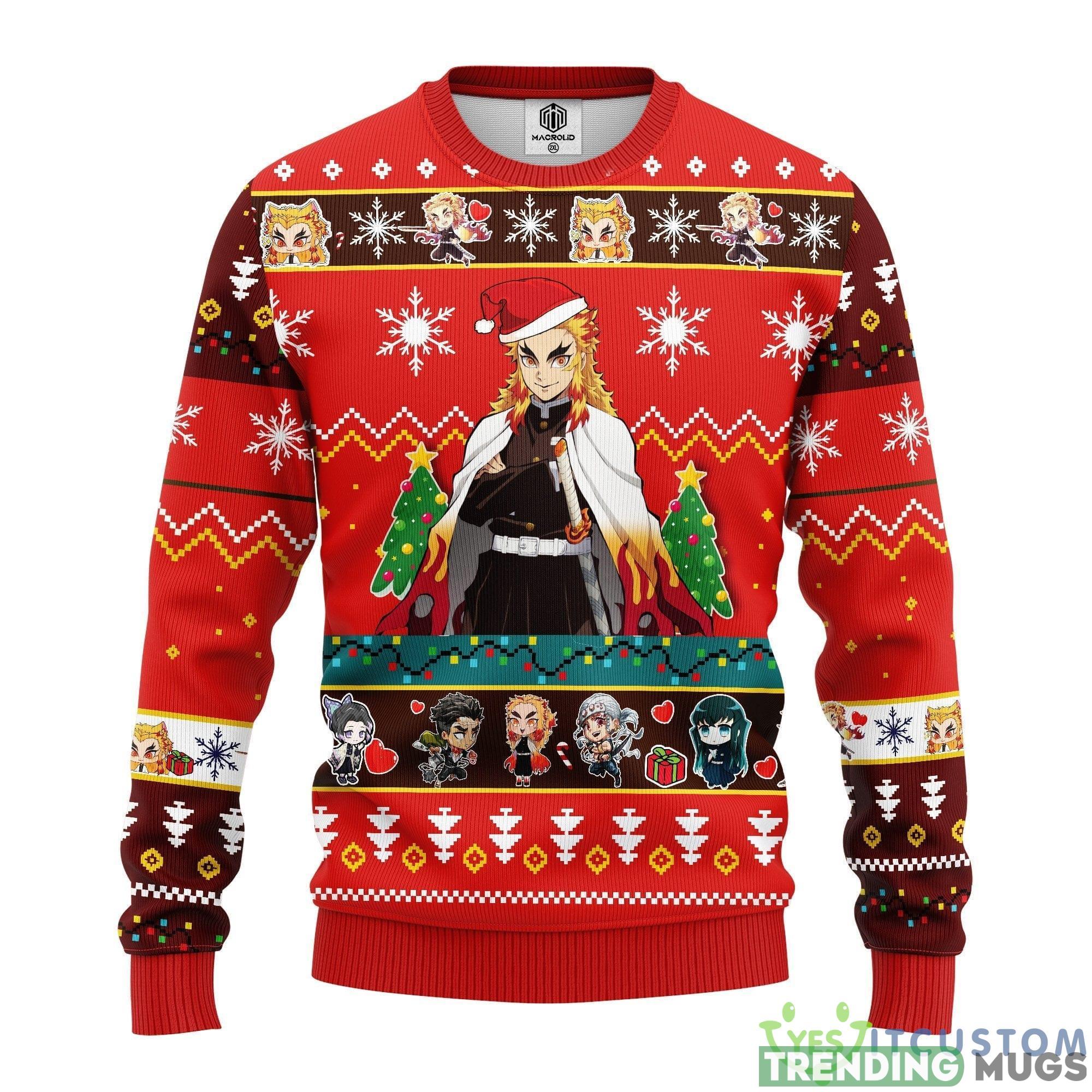 Kyojuro Rengoku Demon Slayer Anime Red 1 Thanksgiving Women Mens Ugly Christmas Sweater - Kyojuro Rengoku Demon Slayer Anime Ugly Christmas Sweater Red 1 Amazing Gift Idea Thanksgiving Gift_1 Kyojuro Rengoku Demon Slayer Anime Red 1 Thanksgiving Women Mens Ugly Christmas Sweater - Kyojuro Rengoku Demon Slayer Anime Ugly Christmas Sweater Red 1 Amazing Gift Idea Thanksgiving Gift_1