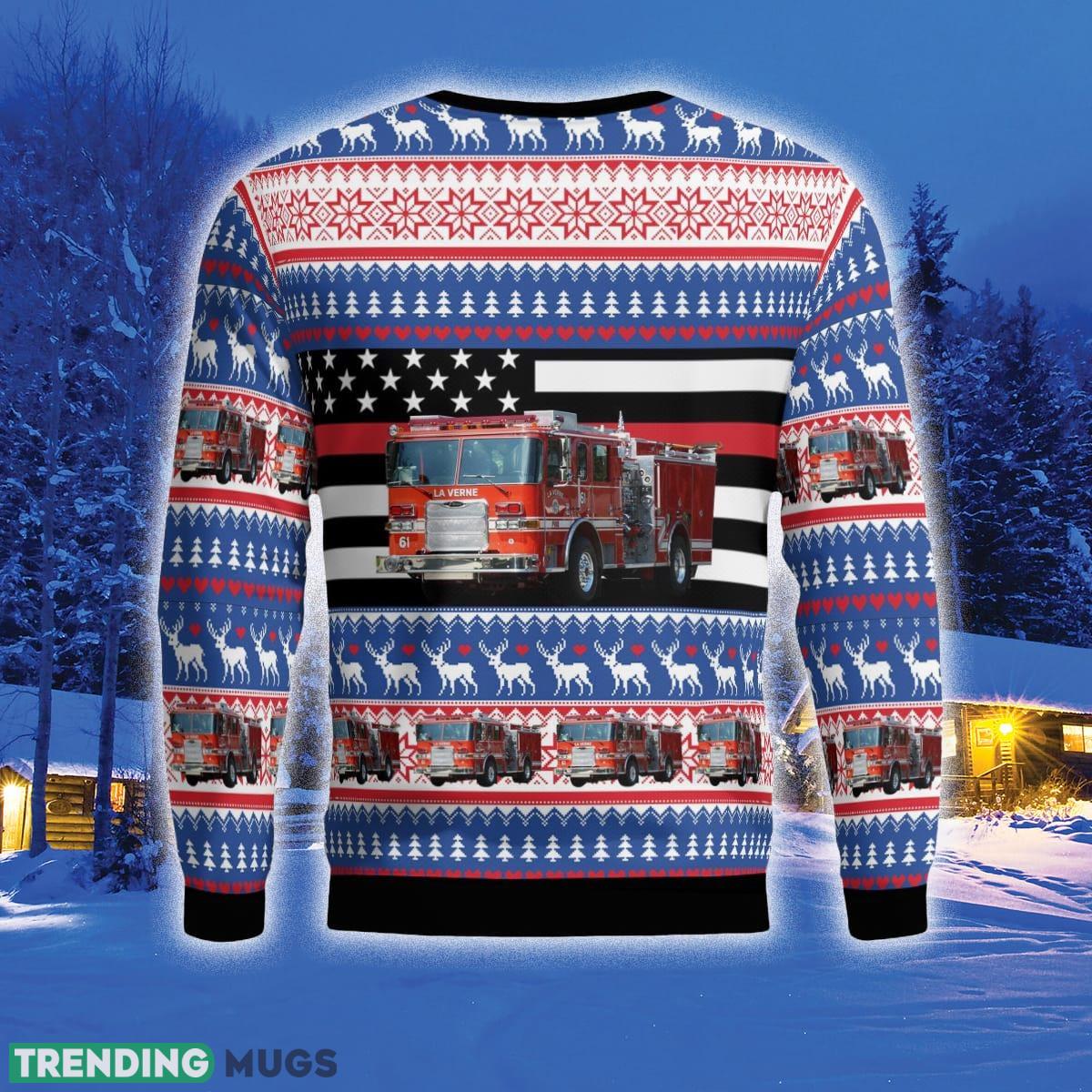 La Verne California La Verne Fire Department 3D Sweater For Men And Women Gift For Christmas 3D Sweater La Verne California La Verne Fire Department 3D Sweater For Men And Women Gift For Christmas 3D Sweater