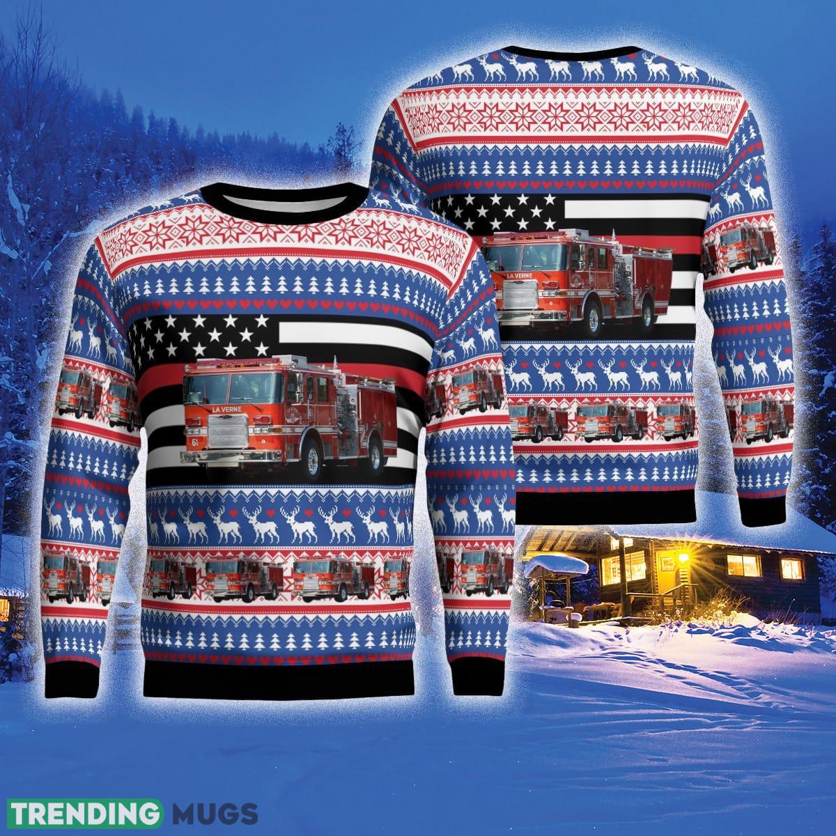 La Verne California La Verne Fire Department 3D Sweater For Men And Women Gift For Christmas - La Verne, California, La Verne Fire Department Ugly Sweater_1 La Verne California La Verne Fire Department 3D Sweater For Men And Women Gift For Christmas - La Verne, California, La Verne Fire Department Ugly Sweater_1