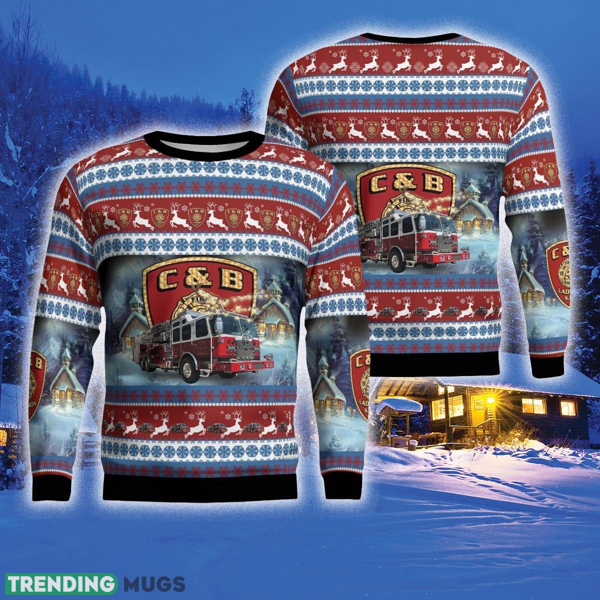 Ladson South Carolina C&B Fire Department 3D Sweater For Men And Women Gift For Christmas - Ladson, South Carolina, C&B Fire Department Ugly Sweater_1 Ladson South Carolina C&B Fire Department 3D Sweater For Men And Women Gift For Christmas - Ladson, South Carolina, C&B Fire Department Ugly Sweater_1