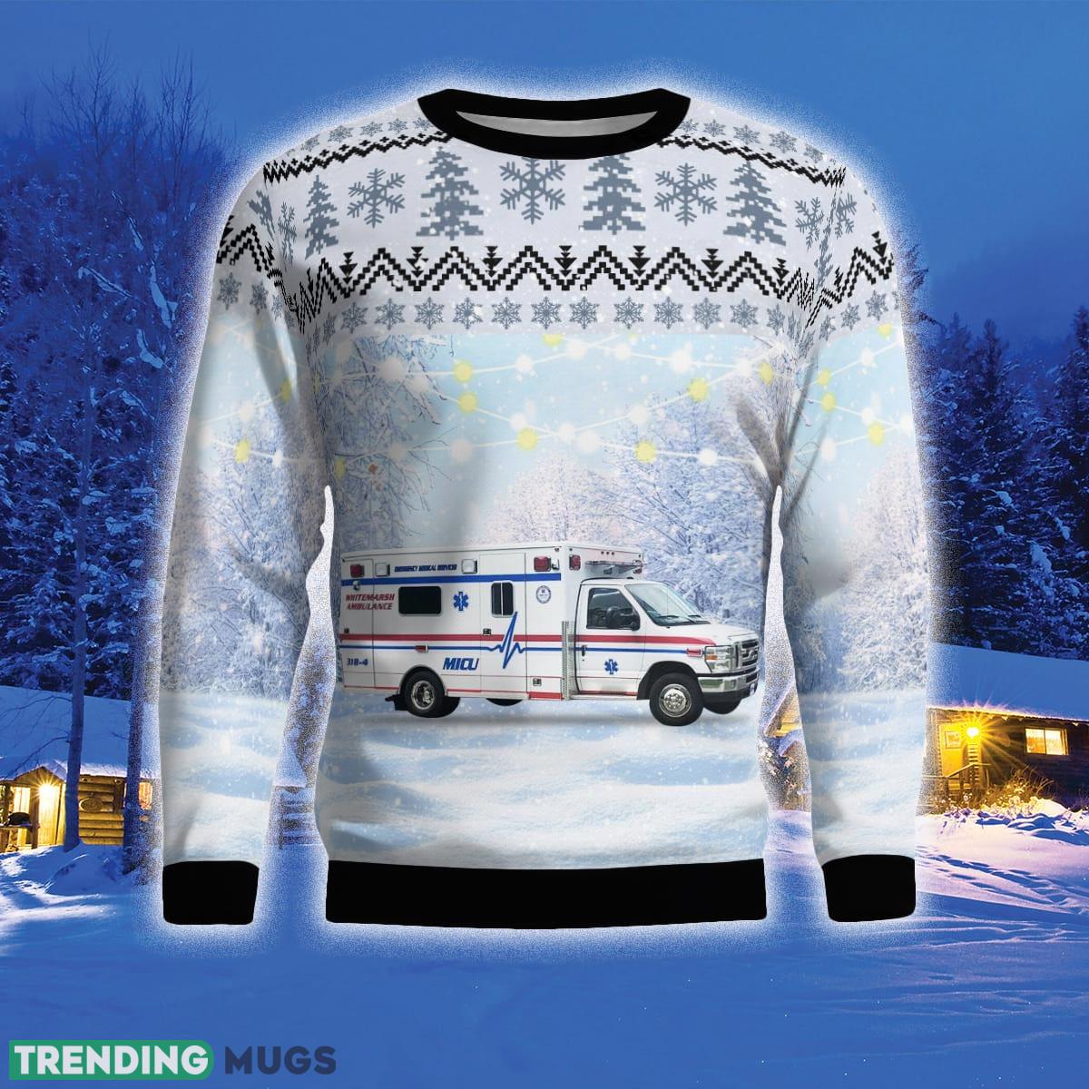 Lafayette Hill Pennsylvania Whitemarsh Community Ambulance Association 3D Sweater For Men And Women Gift For Christmas 3D Sweater Lafayette Hill Pennsylvania Whitemarsh Community Ambulance Association 3D Sweater For Men And Women Gift For Christmas 3D Sweater
