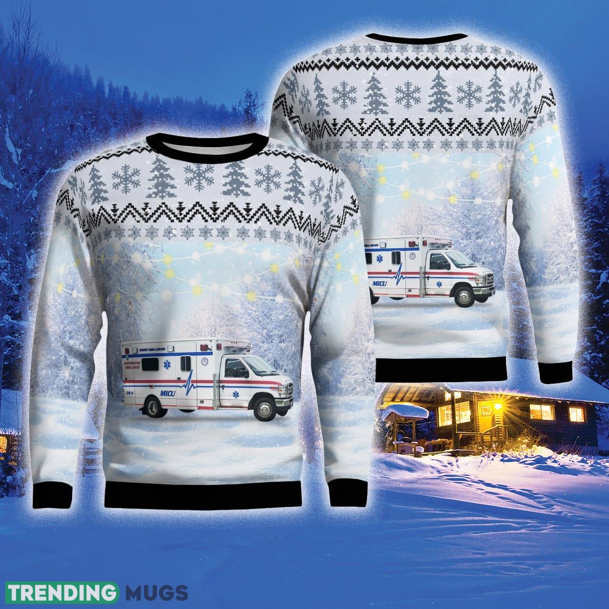 Lafayette Hill Pennsylvania Whitemarsh Community Ambulance Association 3D Sweater For Men And Women Gift For Christmas - Lafayette Hill, Pennsylvania, Whitemarsh Community Ambulance Association Ugly Sweater_1 Lafayette Hill Pennsylvania Whitemarsh Community Ambulance Association 3D Sweater For Men And Women Gift For Christmas - Lafayette Hill, Pennsylvania, Whitemarsh Community Ambulance Association Ugly Sweater_1