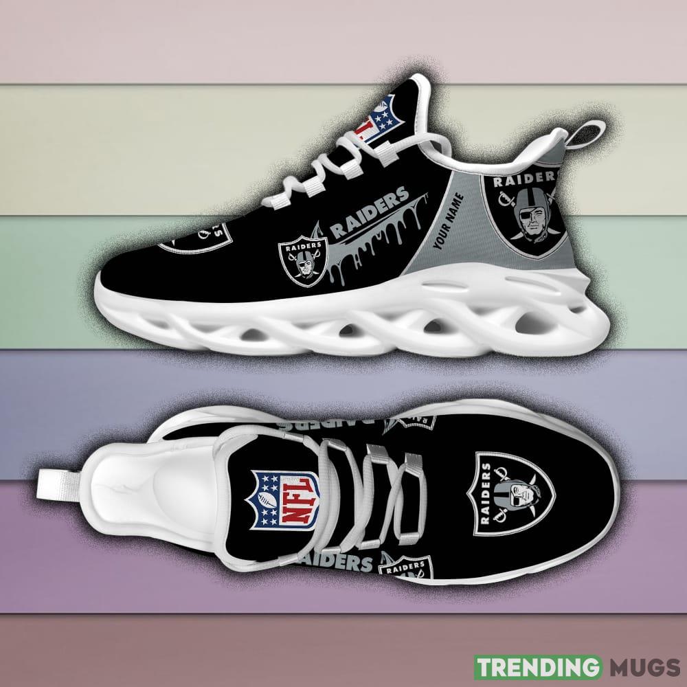 Las Vegas Raiders Drip Logo NFL Max Soul Shoes Custom Name For Men And Women Running Sneakers Max Soul Las Vegas Raiders Drip Logo NFL Max Soul Shoes Custom Name For Men And Women Running Sneakers Max Soul