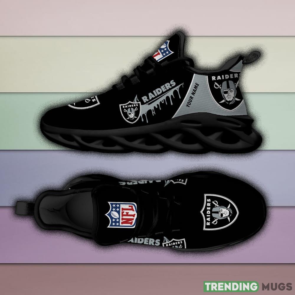 Las Vegas Raiders Drip Logo NFL Max Soul Shoes Custom Name For Men And Women Running Sneakers Max Soul Las Vegas Raiders Drip Logo NFL Max Soul Shoes Custom Name For Men And Women Running Sneakers Max Soul