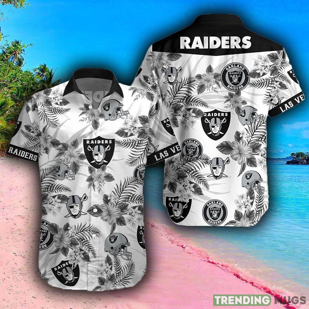 Las Vegas Raiders NFL Design 7 Beach Hawaiian Shirt Men And Women For Fans Gift - Las Vegas Raiders NFL Floral Hawaii Shirt_1 Las Vegas Raiders NFL Design 7 Beach Hawaiian Shirt Men And Women For Fans Gift - Las Vegas Raiders NFL Floral Hawaii Shirt_1