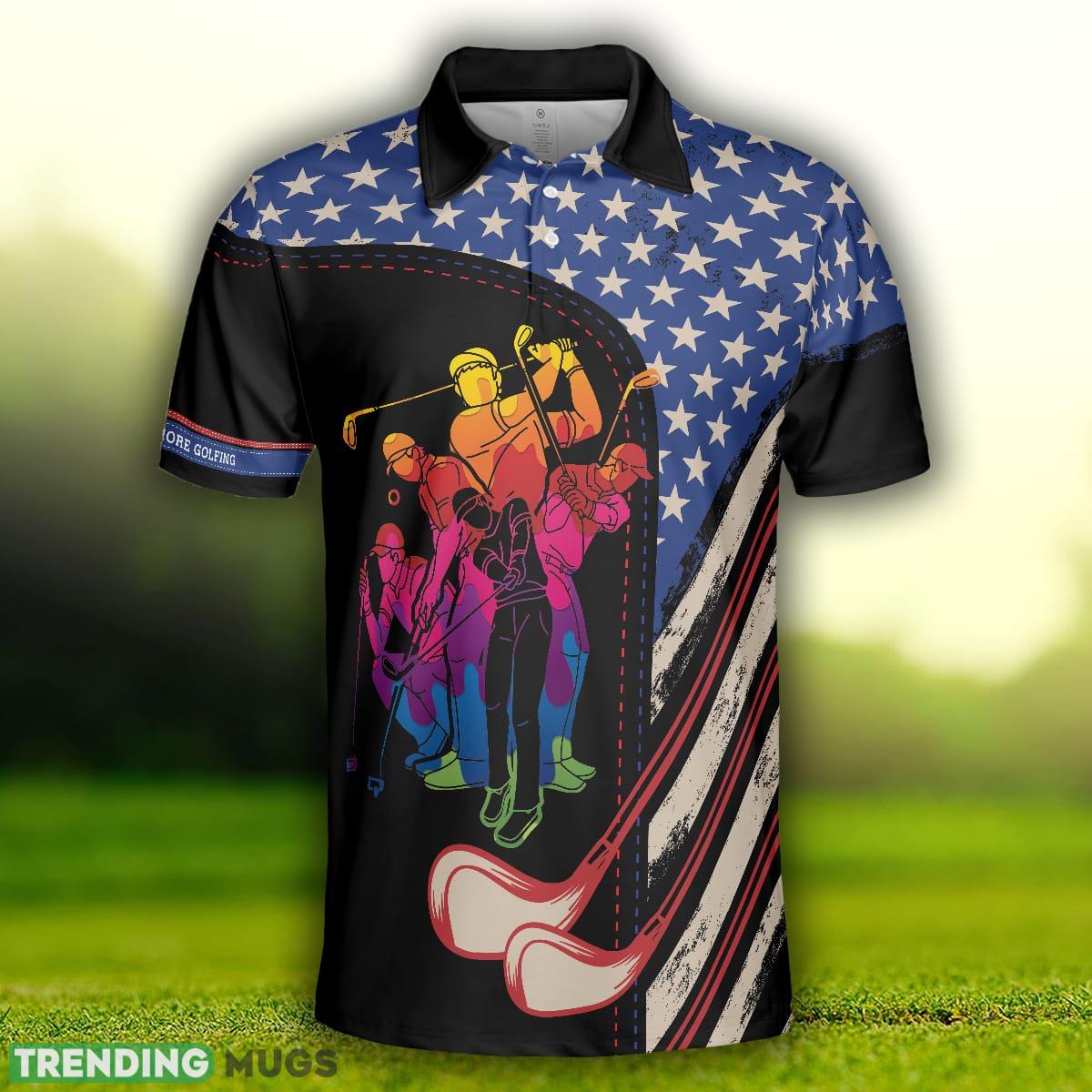 Less Talk More Golfing American Flag, Vintage Golf Shirt , Gift For Golfers Polo Shirt Polo Shirt Less Talk More Golfing American Flag, Vintage Golf Shirt , Gift For Golfers Polo Shirt Polo Shirt