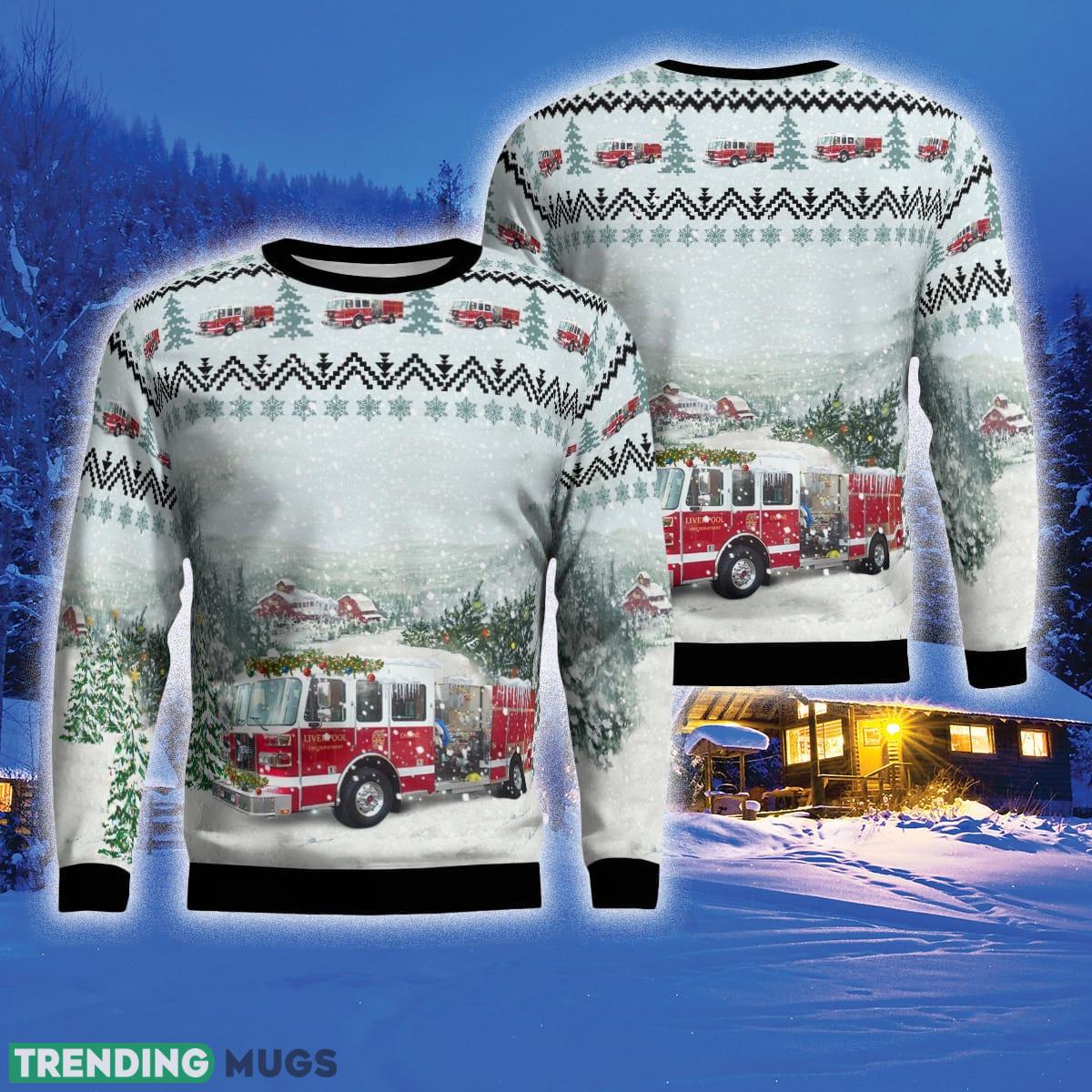 Liverpool Fire Department Liverpool New York 3D Sweater For Men And Women Gift For Christmas - Liverpool Fire Department, Liverpool, New York Christmas Ugly Sweater_1 Liverpool Fire Department Liverpool New York 3D Sweater For Men And Women Gift For Christmas - Liverpool Fire Department, Liverpool, New York Christmas Ugly Sweater_1