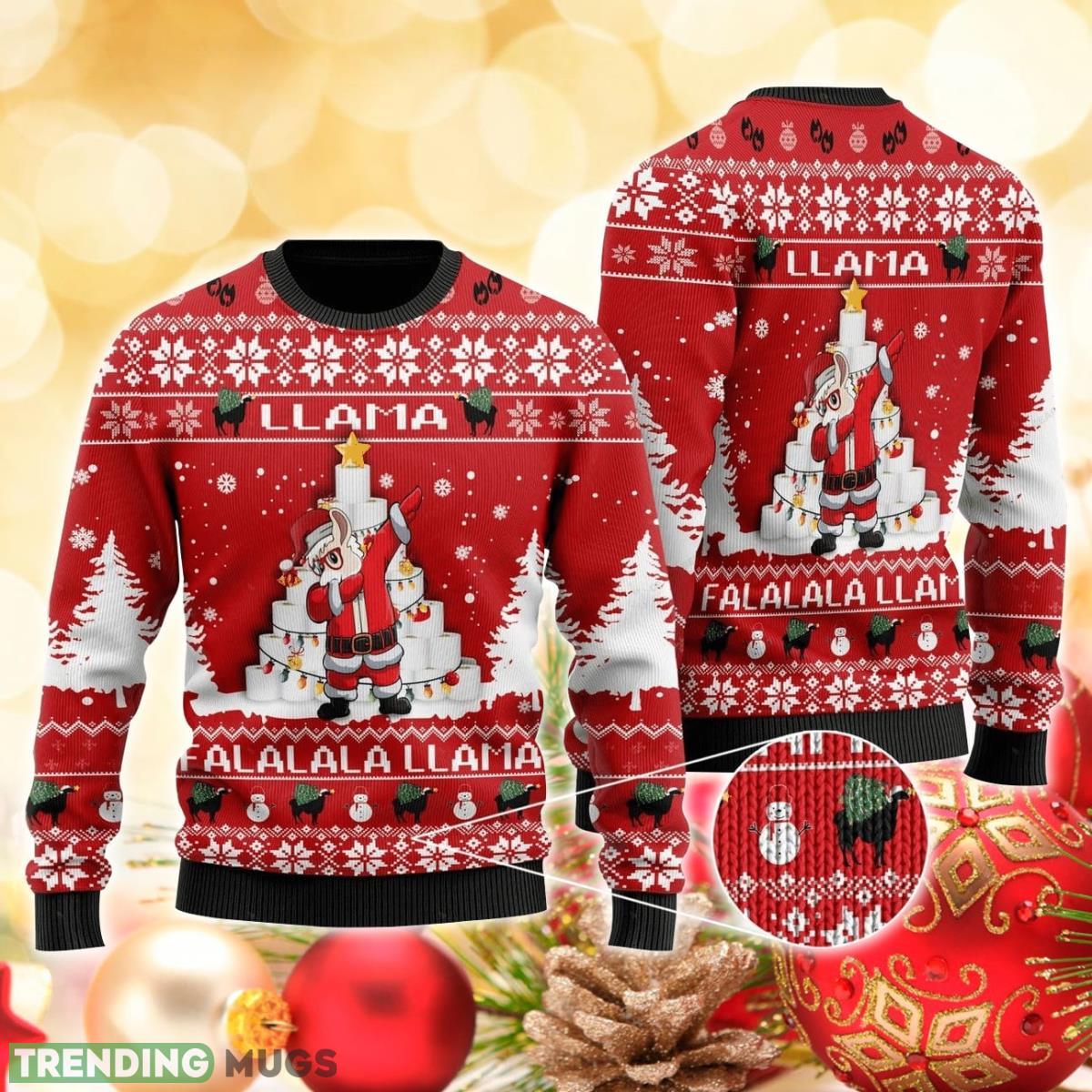 Llama 3D Sweater Ugly Christmas Sweater For Men Women Product Photo 1