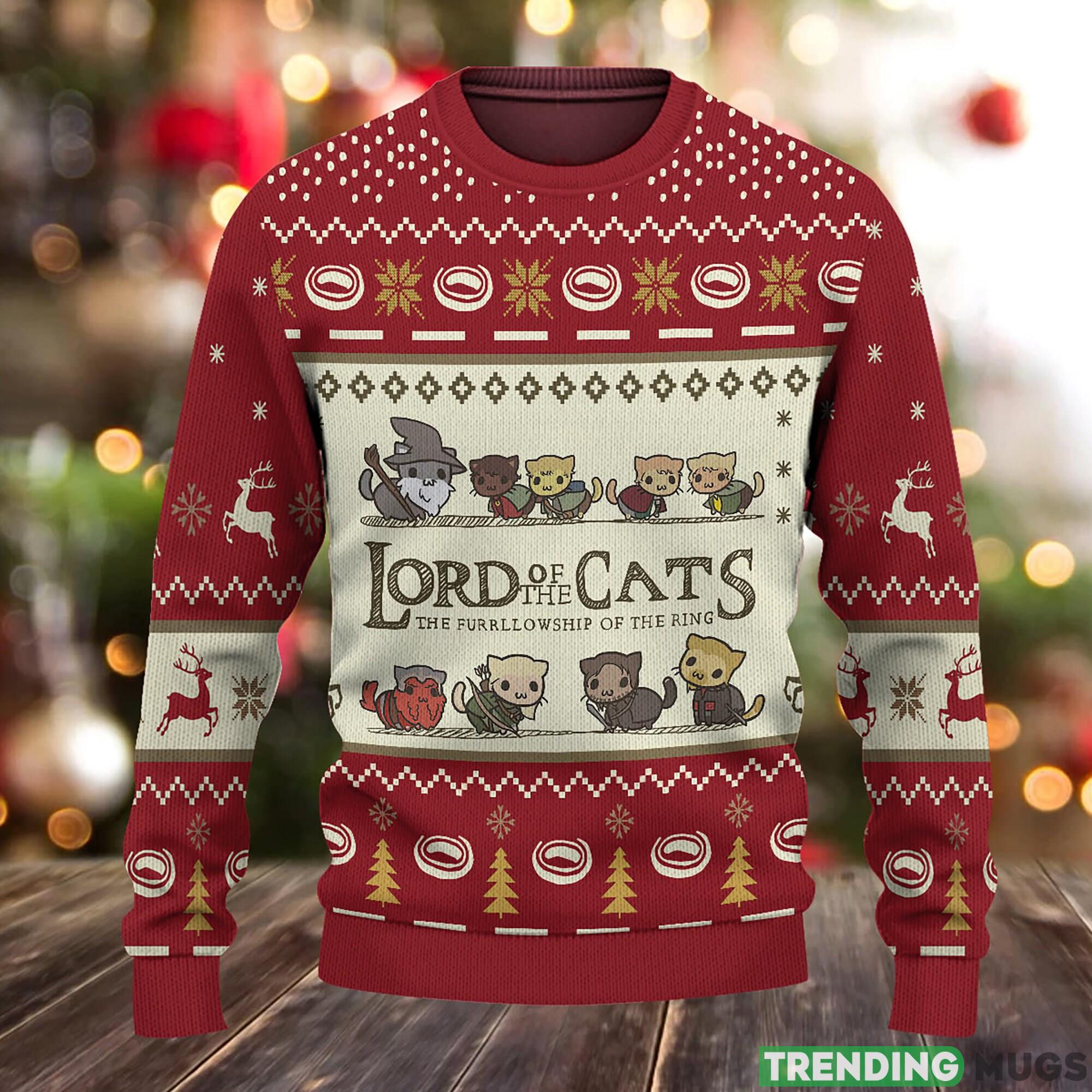 Lord of The Cats Funny Ugly LOTR Cute Cat Ugly Gift Christmas 3D Sweater For Men And Women 3D Sweater Lord of The Cats Funny Ugly LOTR Cute Cat Ugly Gift Christmas 3D Sweater For Men And Women 3D Sweater