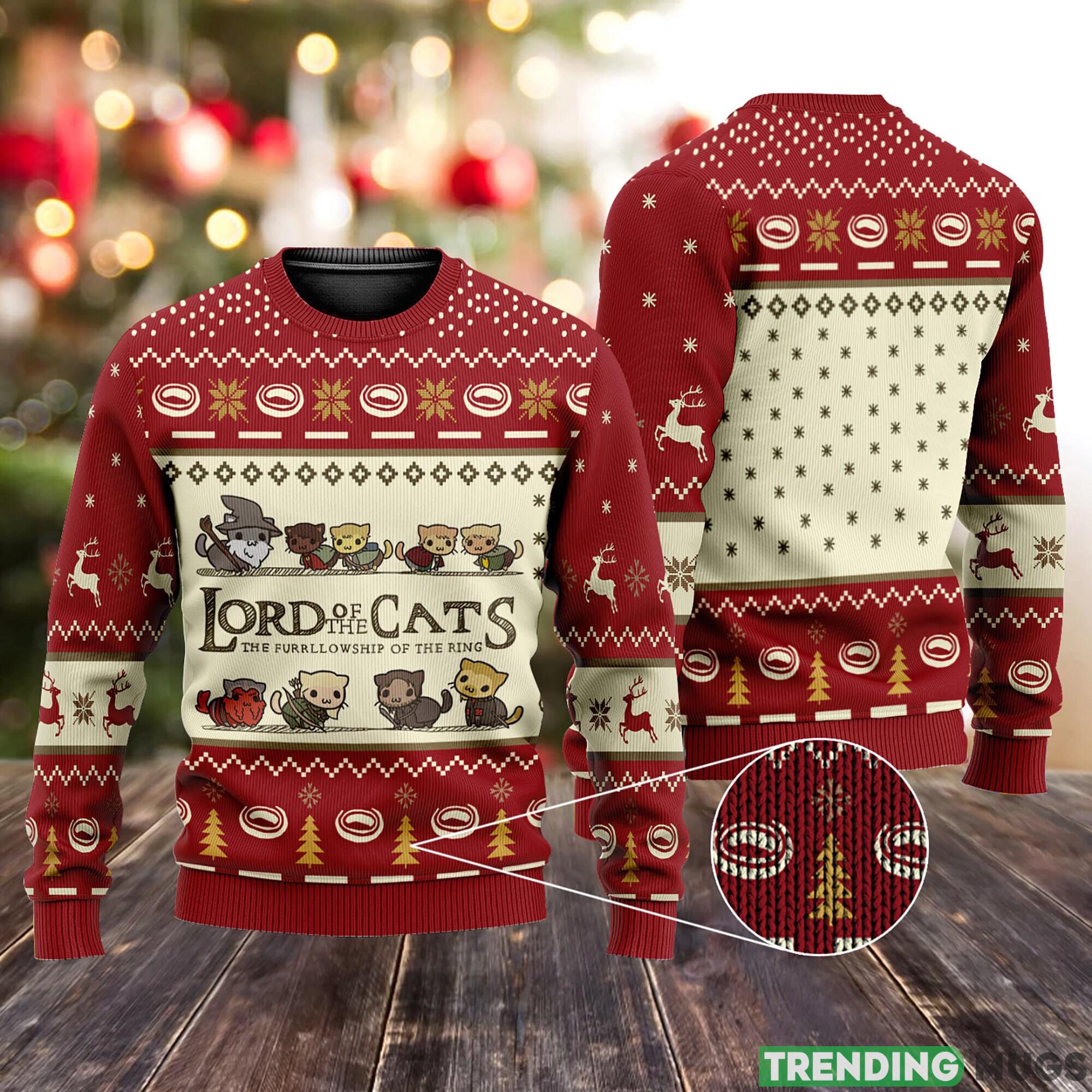 Lord of The Cats Funny Ugly LOTR Cute Cat Ugly Gift Christmas 3D Sweater For Men And Women - Lord of The Cats Funny Ugly Christmas Sweater, LOTR Cute Cat Ugly Sweater Gift For Christmas, All Over Print Sweater, Xmas Ugly Sweater_1 Lord of The Cats Funny Ugly LOTR Cute Cat Ugly Gift Christmas 3D Sweater For Men And Women - Lord of The Cats Funny Ugly Christmas Sweater, LOTR Cute Cat Ugly Sweater Gift For Christmas, All Over Print Sweater, Xmas Ugly Sweater_1
