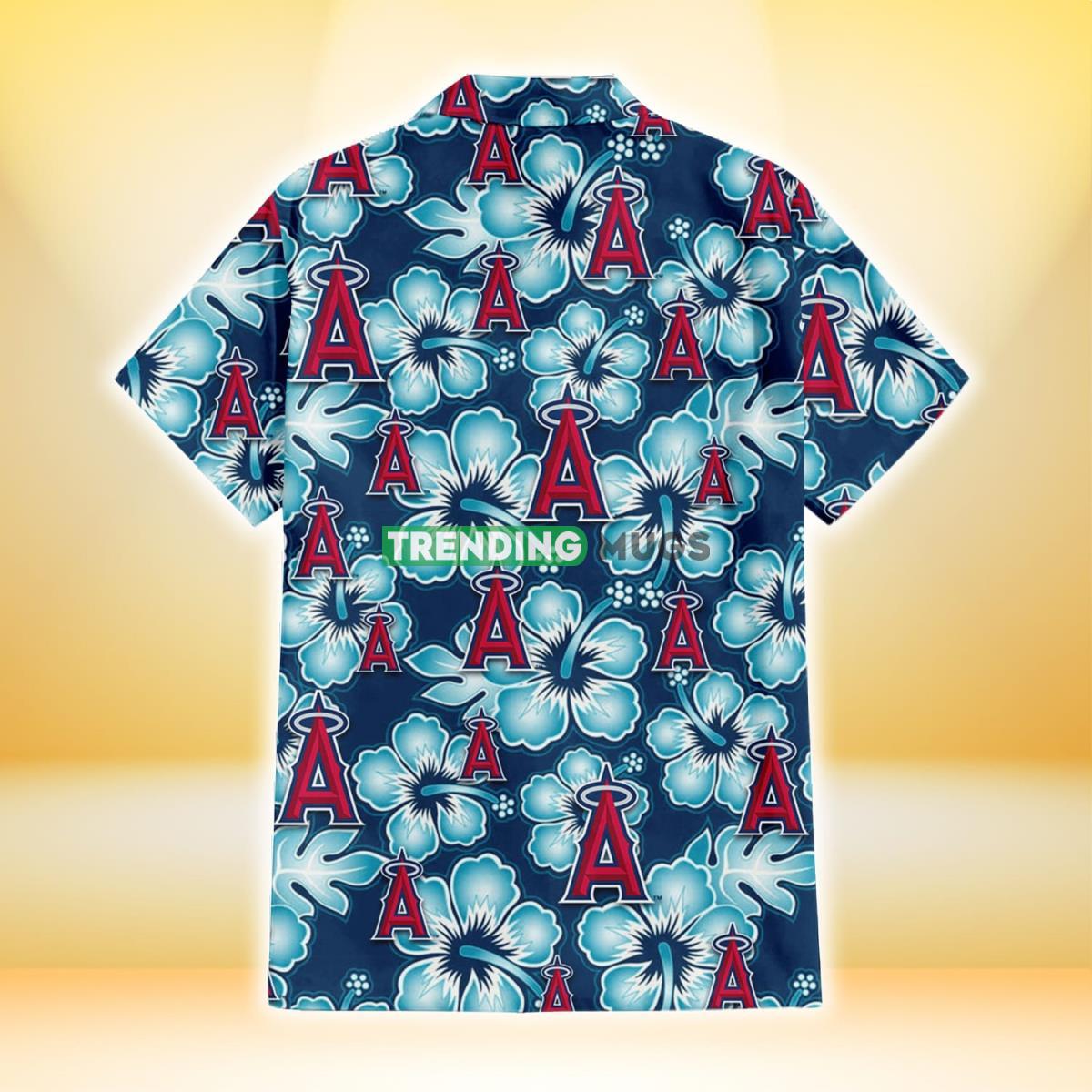 Los Angeles Angels Dark Turquoise Hibiscus Navy Background 3D Hawaiian Shirt Hawaiian Shirt Los Angeles Angels Dark Turquoise Hibiscus Navy Background 3D Hawaiian Shirt Hawaiian Shirt