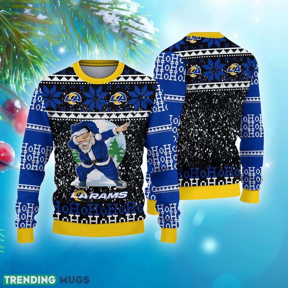 Los Angeles Rams Printed Santa Claus Ho Ho Ho Show Team Spirit NFL Ugly Christmas Sweater - Los Angeles Rams Printed Santa Claus Ho Ho Ho Show Team Spirit NFL Ugly Christmas Sweater Los Angeles Rams Printed Santa Claus Ho Ho Ho Show Team Spirit NFL Ugly Christmas Sweater - Los Angeles Rams Printed Santa Claus Ho Ho Ho Show Team Spirit NFL Ugly Christmas Sweater