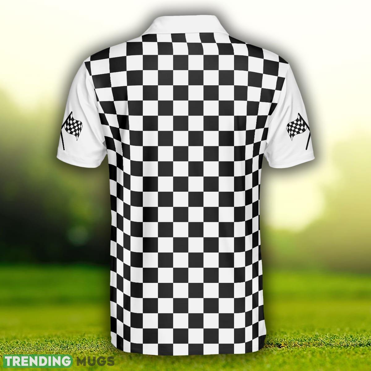 Loud Fast And Dirty Racing, Black And White Checker Pattern Skull, Best Racing Shirt Polo Shirt Polo Shirt Loud Fast And Dirty Racing, Black And White Checker Pattern Skull, Best Racing Shirt Polo Shirt Polo Shirt