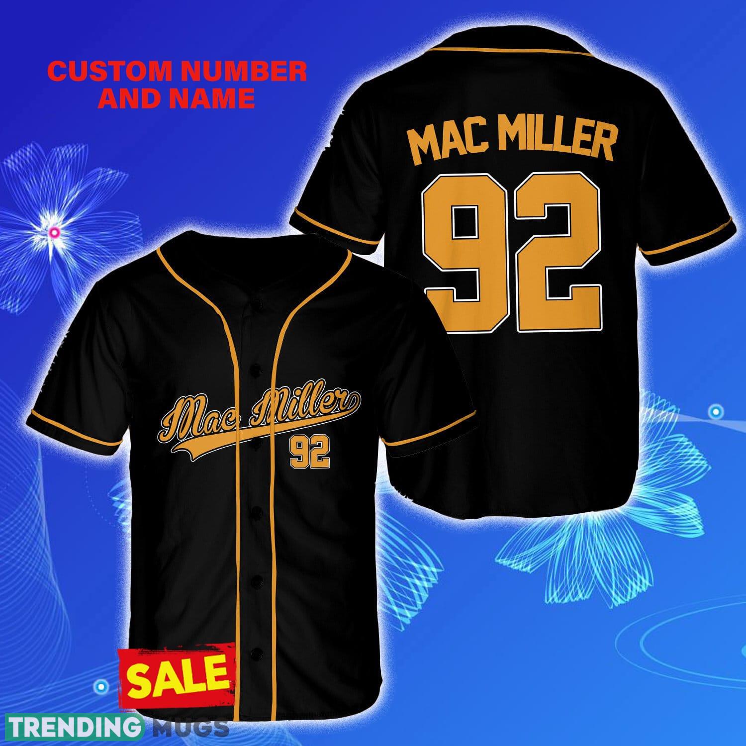 Mac Miller 92 Style 4 Black Custom Number And Name Jersey Baseball Shirt - Mac Miller 92 Style 4 Black Custom Number And Name Jersey Baseball Shirt Mac Miller 92 Style 4 Black Custom Number And Name Jersey Baseball Shirt - Mac Miller 92 Style 4 Black Custom Number And Name Jersey Baseball Shirt