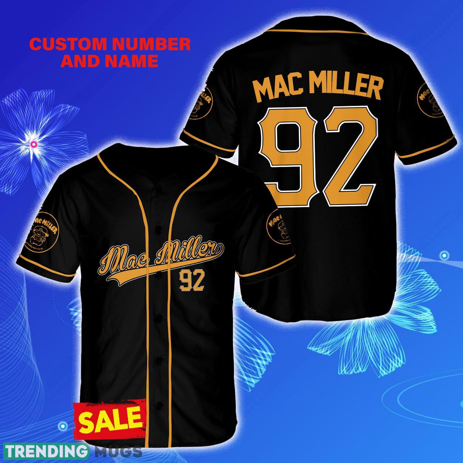 Mac Miller 92 Style 6 Black Custom Number And Name Jersey Baseball Shirt - Mac Miller 92 Style 6 Black Custom Number And Name Jersey Baseball Shirt Mac Miller 92 Style 6 Black Custom Number And Name Jersey Baseball Shirt - Mac Miller 92 Style 6 Black Custom Number And Name Jersey Baseball Shirt