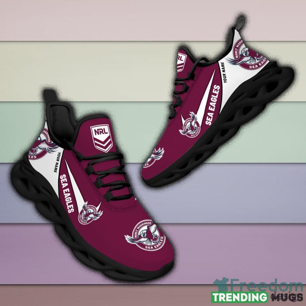 Manly Warringah Sea Eagles NRL MAX SOUL SHOES Custom Name For Men And Women Running Sneakers Max Soul Manly Warringah Sea Eagles NRL MAX SOUL SHOES Custom Name For Men And Women Running Sneakers Max Soul