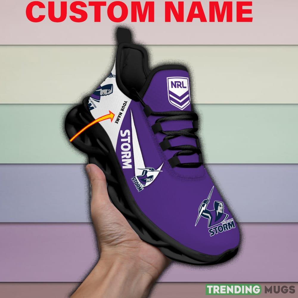 Melbourne Storm NRL MAX SOUL SHOES Custom Name For Men And Women Running Sneakers Max Soul Melbourne Storm NRL MAX SOUL SHOES Custom Name For Men And Women Running Sneakers Max Soul