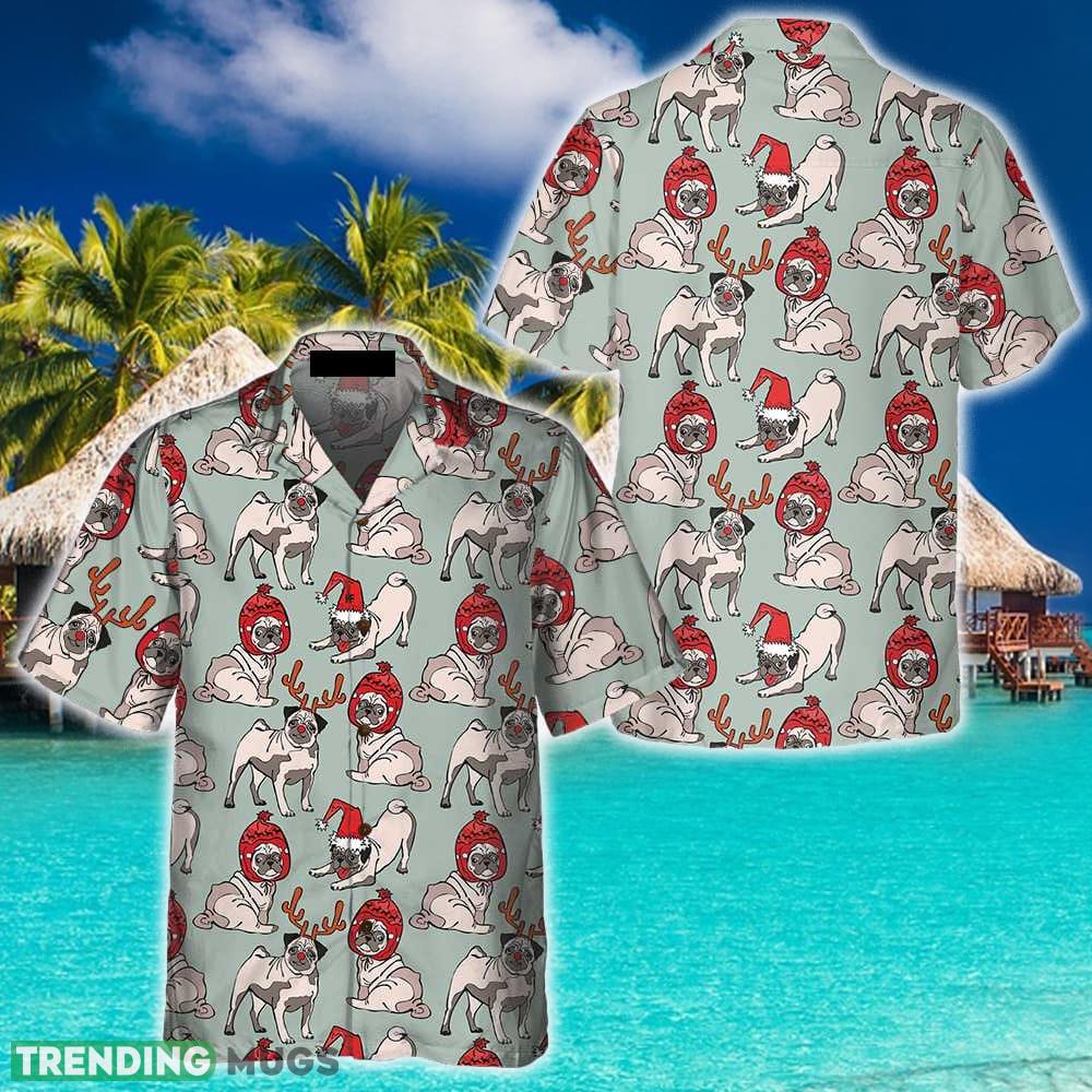 Merry Christmas Pug Dog Hawaiian Shirt Summer Beach Gift For Men And Women - Merry Christmas Pug Dog Hawaiian Shirt, Funny Christmas Shirt, Christmas Gift For Dog Lovers_1 Merry Christmas Pug Dog Hawaiian Shirt Summer Beach Gift For Men And Women - Merry Christmas Pug Dog Hawaiian Shirt, Funny Christmas Shirt, Christmas Gift For Dog Lovers_1