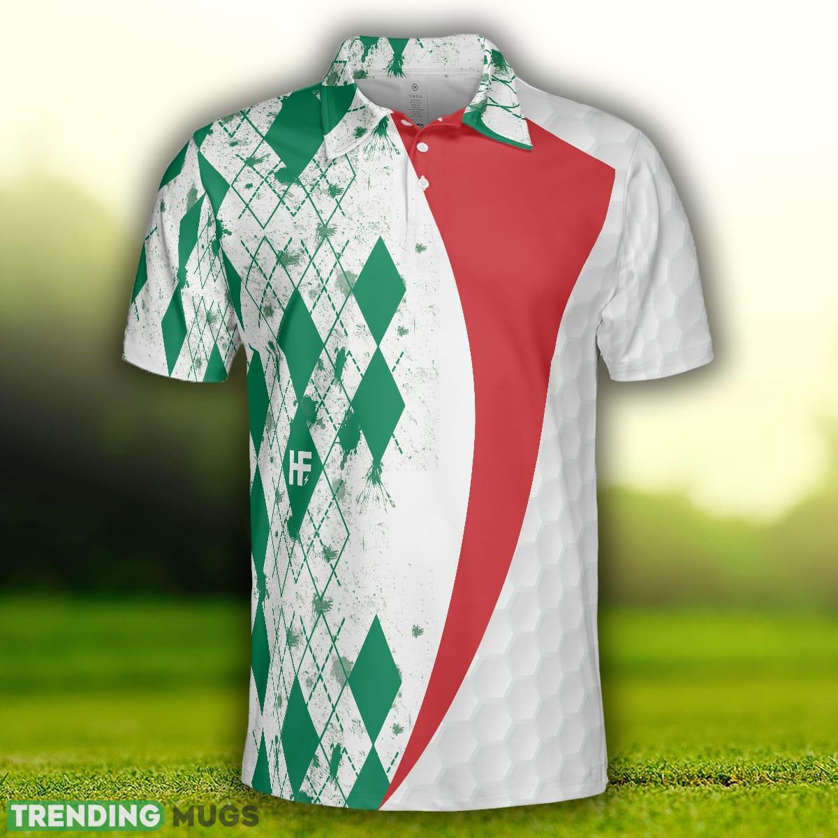 Mexico Skull Golf, Green Argyle Pattern Design, Basic Golfing Shirt For Golfers Polo Shirt Polo Shirt Mexico Skull Golf, Green Argyle Pattern Design, Basic Golfing Shirt For Golfers Polo Shirt Polo Shirt