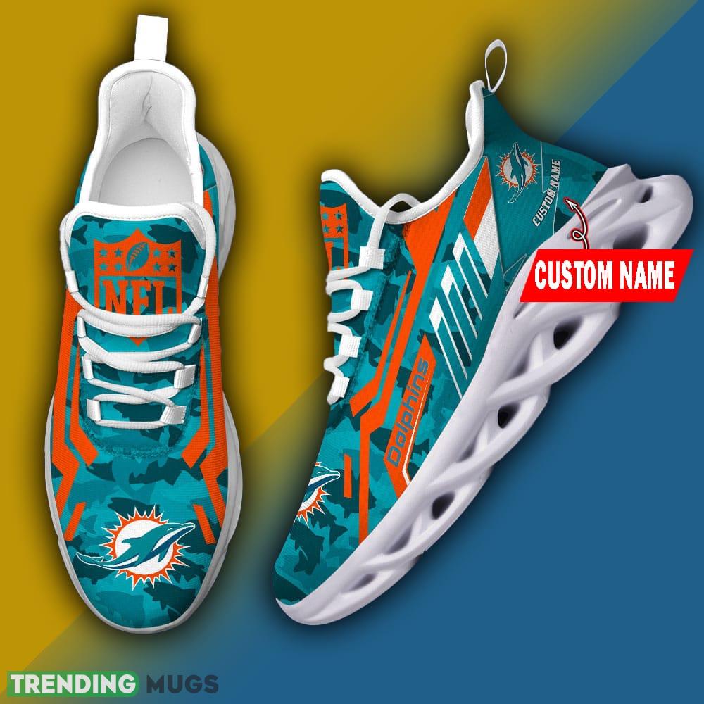 Miami Dolphins NFL Personalized Name Max Soul Chunky Sneaker Camo Fishing - Miami Dolphins-NFL Personalized Max Soul Chunky Sneaker Camo Fishing_3