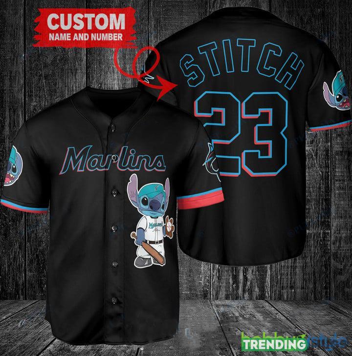 Miami Marlins MLB Stitch Baseball Jersey Shirt Design 4 Custom Number And Name Gift For Men And Women Fans - Miami Marlins-CUSTOM MLB Stitch Baseball Jersey_1 Miami Marlins MLB Stitch Baseball Jersey Shirt Design 4 Custom Number And Name Gift For Men And Women Fans - Miami Marlins-CUSTOM MLB Stitch Baseball Jersey_1