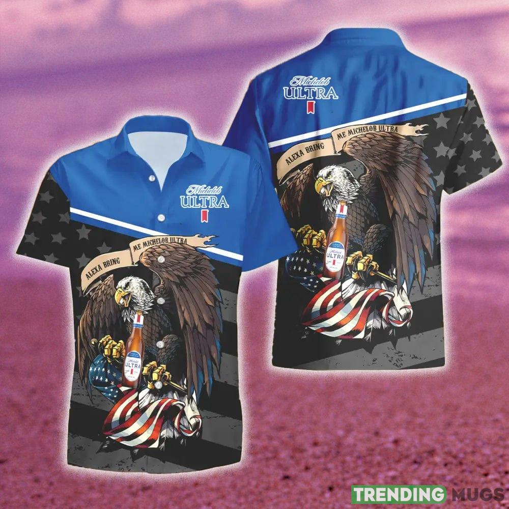 Michelob Ultra Eagle American Flag Gift Hawaiian Set Shirt And Short Summer Beach Hawaiian & Short Michelob Ultra Eagle American Flag Gift Hawaiian Set Shirt And Short Summer Beach Hawaiian & Short