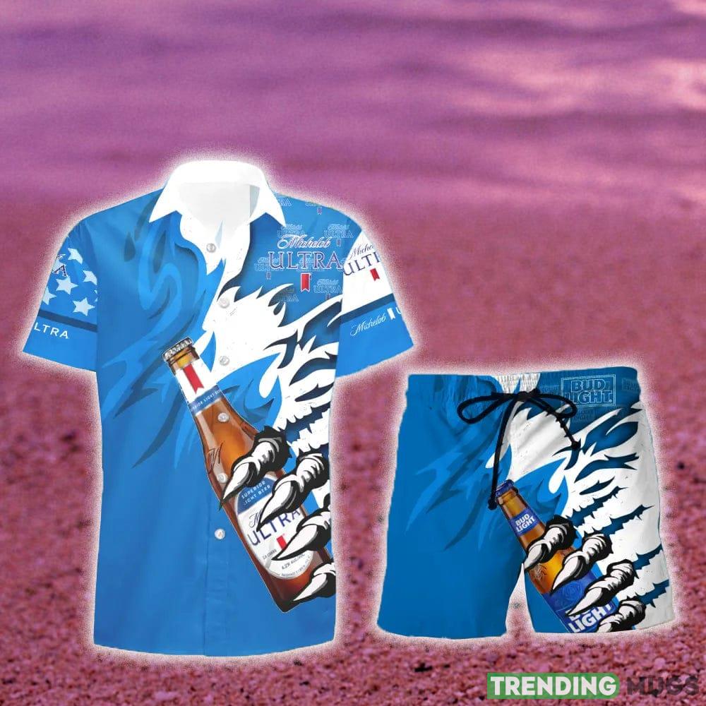 Michelob Ultra Monster Claw Gift Hawaiian Set Shirt And Short Summer Beach - Michelob Ultra Monster Claw Hawaiian Shirt And Short_1 Michelob Ultra Monster Claw Gift Hawaiian Set Shirt And Short Summer Beach - Michelob Ultra Monster Claw Hawaiian Shirt And Short_1