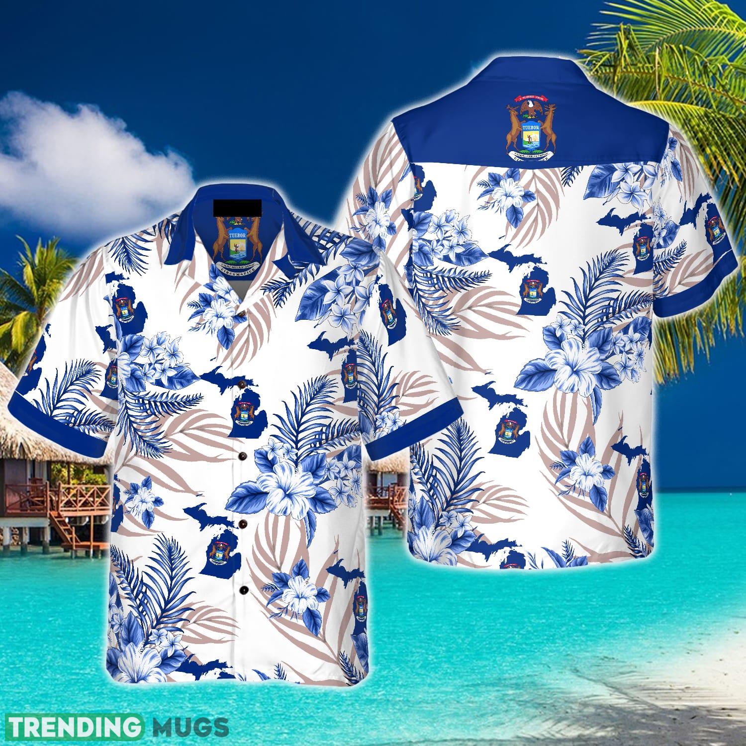 Michigan Proud 3D Hawaiian Shirt Beach Summer For Men And Women Gift - Michigan Proud Hawaiian Shirt_1 Michigan Proud 3D Hawaiian Shirt Beach Summer For Men And Women Gift - Michigan Proud Hawaiian Shirt_1