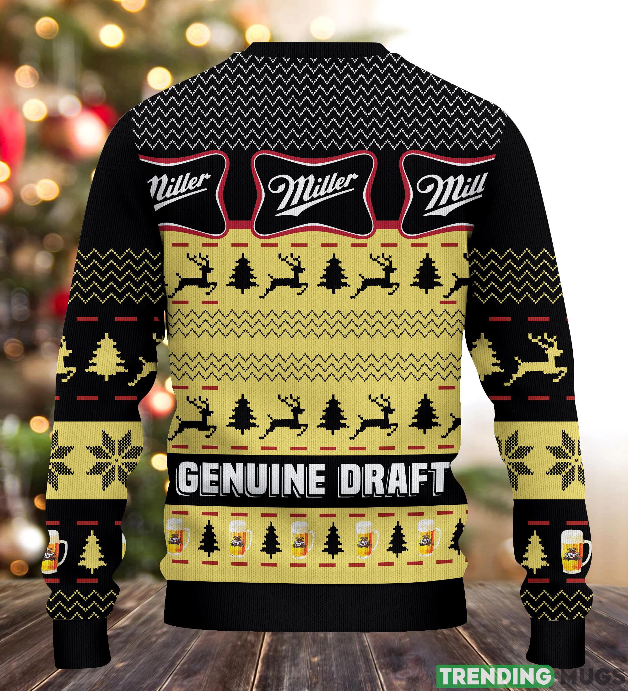 Miller Genuine Draft Ugly Miller Beer Ugly Gift Christmas 3D Sweater For Men And Women 3D Sweater Miller Genuine Draft Ugly Miller Beer Ugly Gift Christmas 3D Sweater For Men And Women 3D Sweater