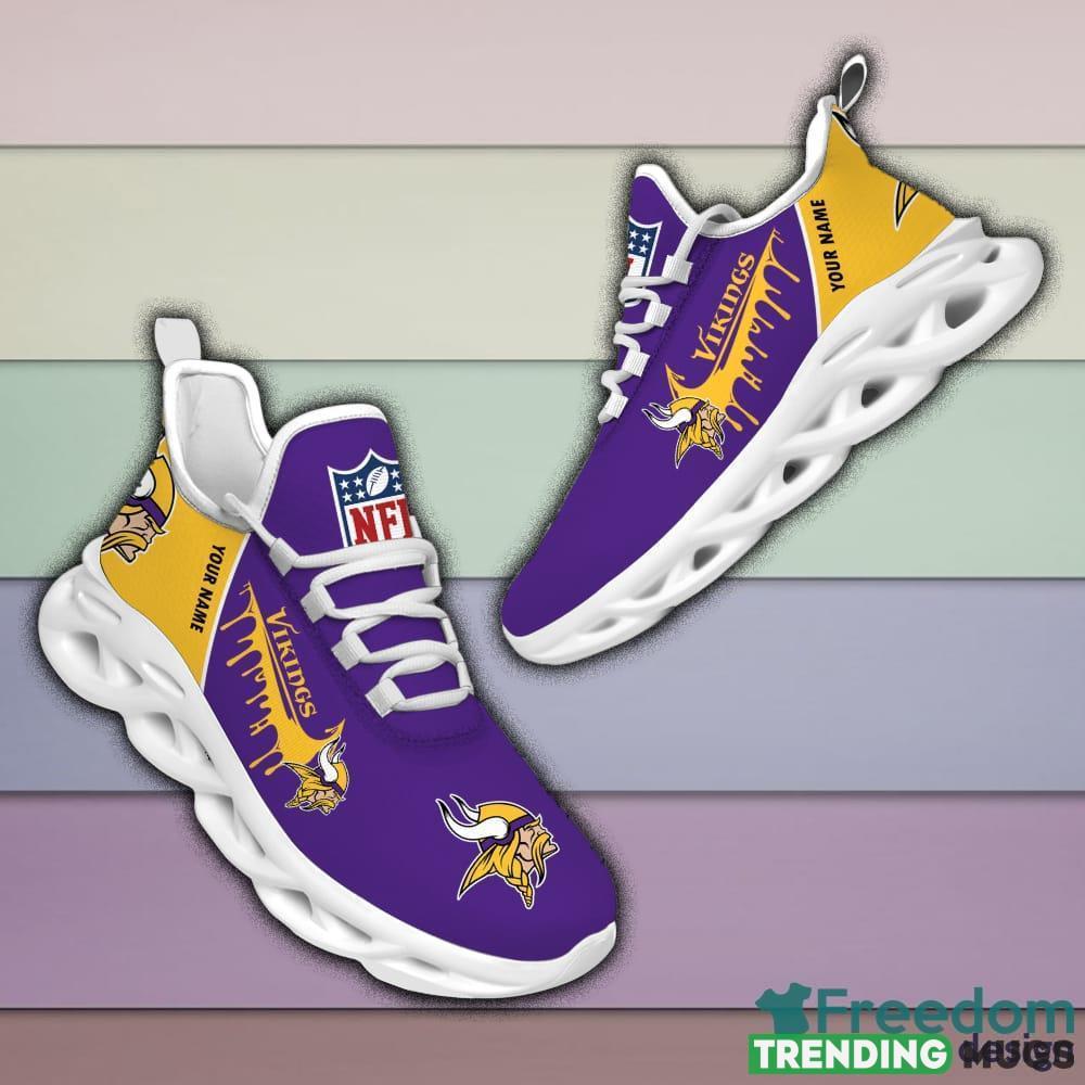 Minnesota Vikings Drip Logo NFL Max Soul Shoes Custom Name For Men And Women Running Sneakers Max Soul Minnesota Vikings Drip Logo NFL Max Soul Shoes Custom Name For Men And Women Running Sneakers Max Soul