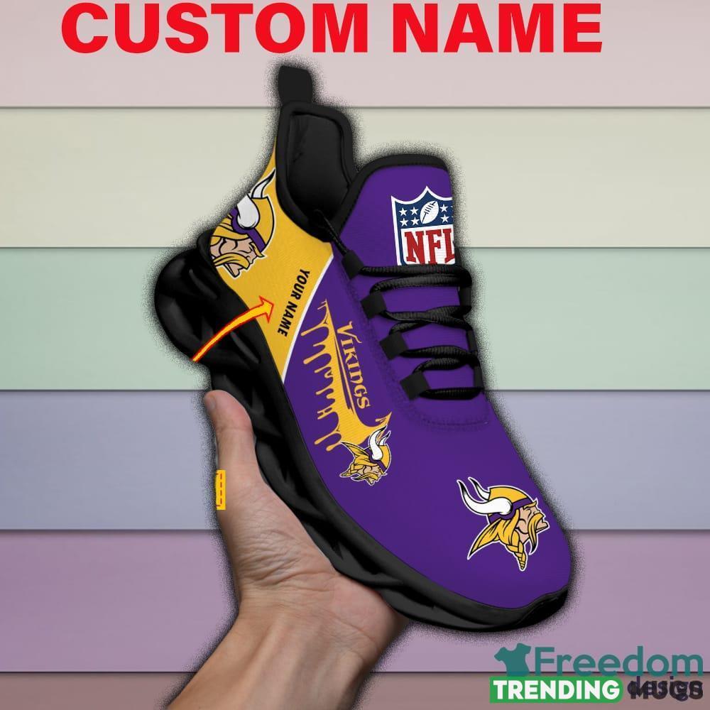 Minnesota Vikings Drip Logo NFL Max Soul Shoes Custom Name For Men And Women Running Sneakers Max Soul Minnesota Vikings Drip Logo NFL Max Soul Shoes Custom Name For Men And Women Running Sneakers Max Soul