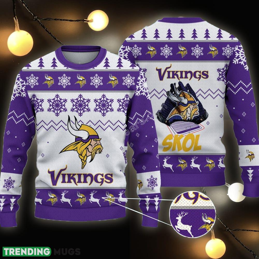 Minnesota Vikings NFL Big Logo Ugly Christmas Sweater Gift For Fans - Minnesota Vikings NFL Big Logo Ugly Christmas Sweater Gift For Fans Minnesota Vikings NFL Big Logo Ugly Christmas Sweater Gift For Fans - Minnesota Vikings NFL Big Logo Ugly Christmas Sweater Gift For Fans