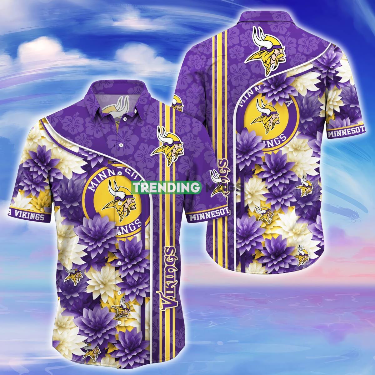 Minnesota Vikings Trending Hawaiian Shirt For Fans Product Photo 1 Minnesota Vikings Trending Hawaiian Shirt For Fans Product Photo 1