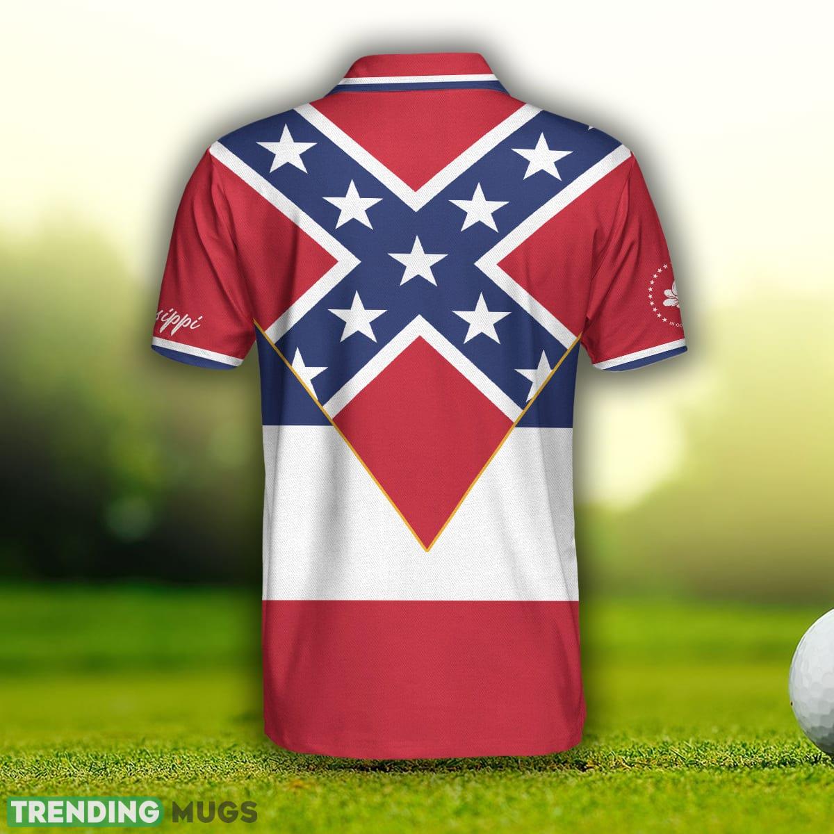 Mississippi And Southern Flag Short Sleeve, Mississippi State Polo Shirt For Men And Women Polo Shirt Mississippi And Southern Flag Short Sleeve, Mississippi State Polo Shirt For Men And Women Polo Shirt