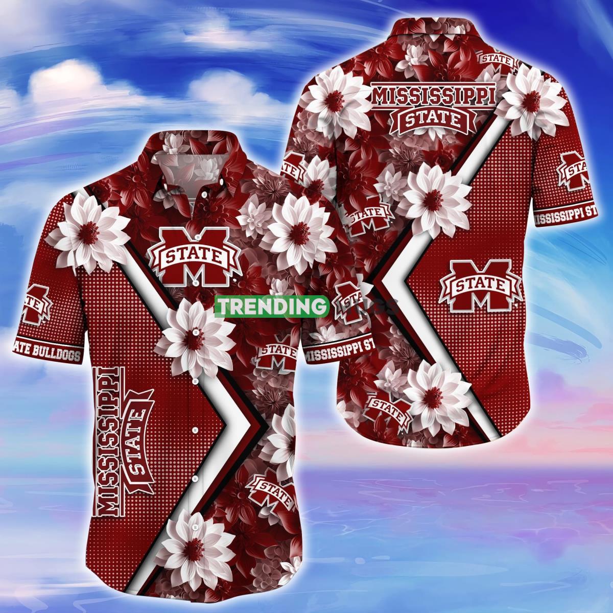 Mississippi State Bulldogs Trending Hawaiian Shirt Gift For Fans Product Photo 1