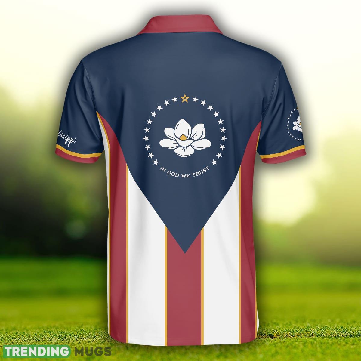 Mississippi State Flag Short Sleeve, Mississippi Magnolia Flower Polo Shirt For Men And Women Polo Shirt Mississippi State Flag Short Sleeve, Mississippi Magnolia Flower Polo Shirt For Men And Women Polo Shirt