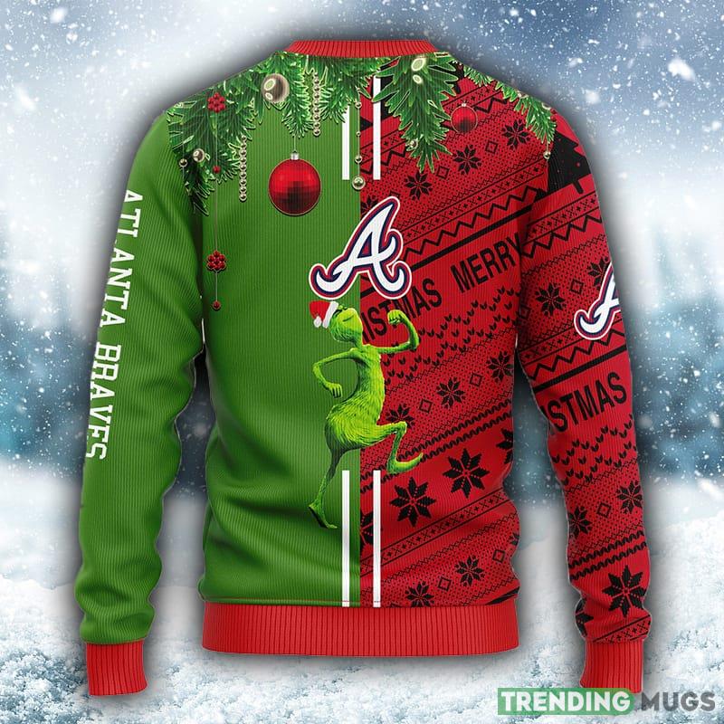 MLB Atlanta Braves Grinch & Scooby Doo Christmas Ugly 3D Sweater For Men And Women Gift Ugly Christmas 3D Sweater MLB Atlanta Braves Grinch & Scooby Doo Christmas Ugly 3D Sweater For Men And Women Gift Ugly Christmas 3D Sweater