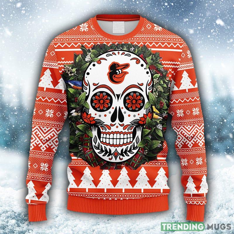 MLB Baltimore Orioles Skull Flower Ugly 3D Sweater For Men And Women Gift Ugly Christmas - MLB Baltimore Orioles Skull Flower Ugly Christmas Ugly Sweater_1 MLB Baltimore Orioles Skull Flower Ugly 3D Sweater For Men And Women Gift Ugly Christmas - MLB Baltimore Orioles Skull Flower Ugly Christmas Ugly Sweater_1