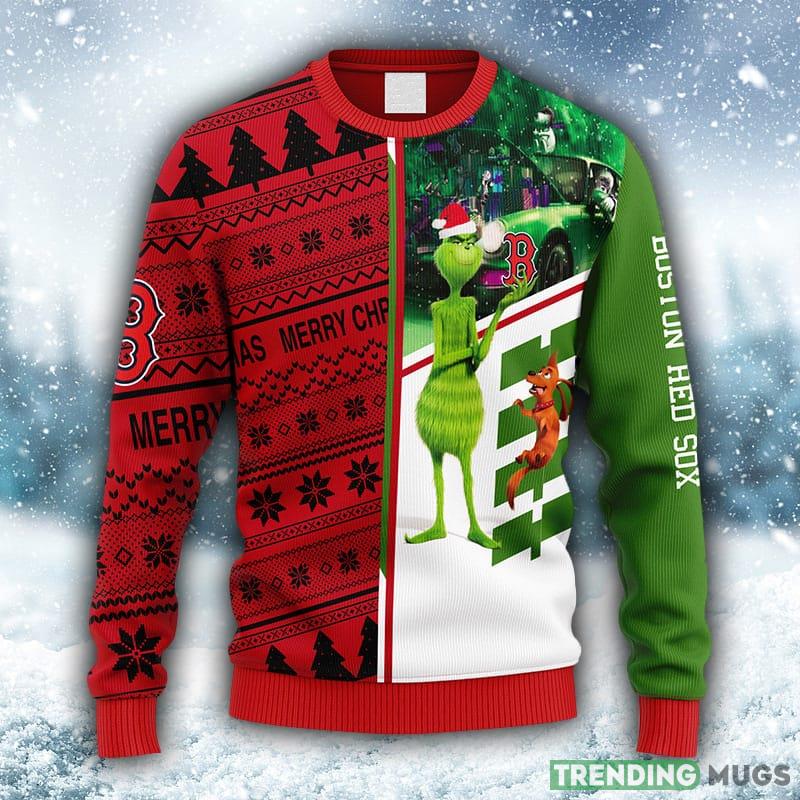 MLB Boston Red Sox Grinch & Scooby-Doo Christmas Ugly 3D Sweater For Men And Women Gift Ugly Christmas - MLB Boston Red Sox Grinch & Scooby-Doo Christmas Ugly Sweater_1 MLB Boston Red Sox Grinch & Scooby-Doo Christmas Ugly 3D Sweater For Men And Women Gift Ugly Christmas - MLB Boston Red Sox Grinch & Scooby-Doo Christmas Ugly Sweater_1