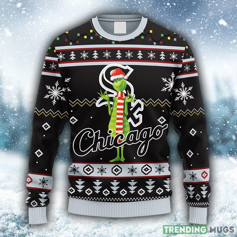 MLB Chicago White Sox Funny Grinch Christmas Ugly 3D Sweater For Men And Women Gift Ugly Christmas - MLB Chicago White Sox Funny Grinch Christmas Ugly Sweater_1