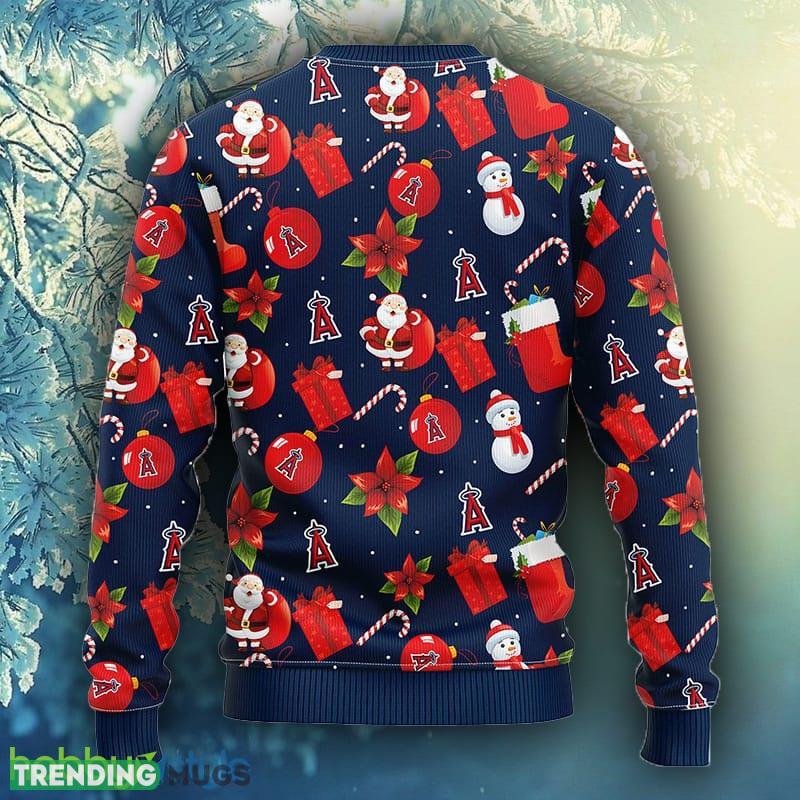 MLB Los Angeles Angels Santa Claus Snowman Christmas Ugly Sweater For Men Women 3D Sweater MLB Los Angeles Angels Santa Claus Snowman Christmas Ugly Sweater For Men Women 3D Sweater