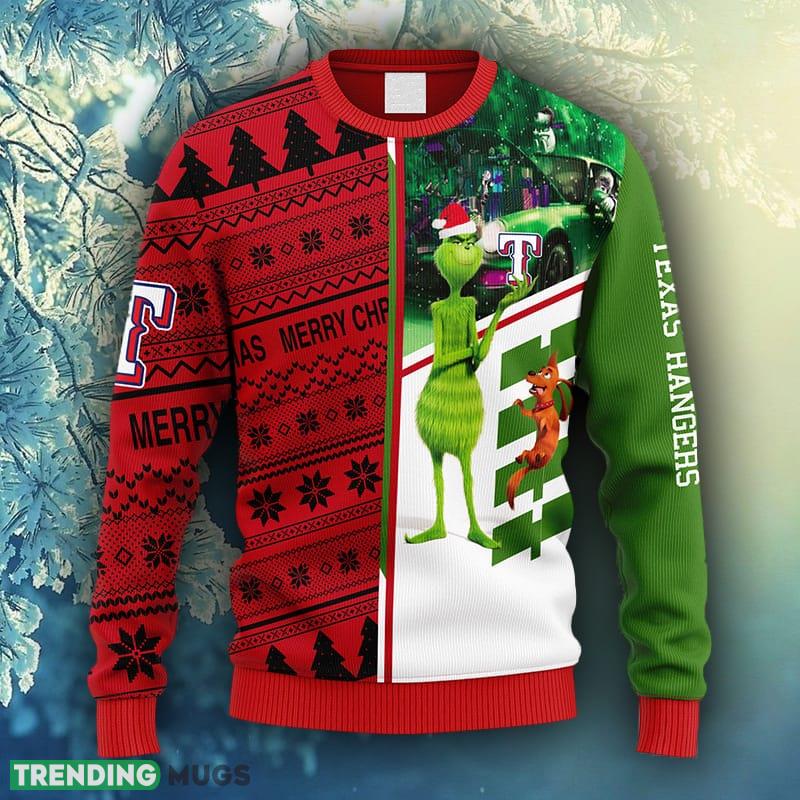 MLB Texas Rangers Grinch & Scooby-Doo Christmas Ugly Sweater For Men Women - MLB Texas Rangers Grinch & Scooby-Doo Christmas Ugly Sweater_1 MLB Texas Rangers Grinch & Scooby-Doo Christmas Ugly Sweater For Men Women - MLB Texas Rangers Grinch & Scooby-Doo Christmas Ugly Sweater_1
